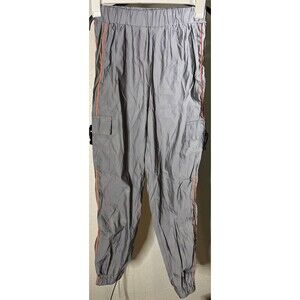 Shein Reflective Cargo Pants Gray Women Sz Petite Large